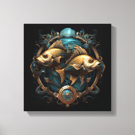 Lienzo Pisces Zodiac Art Canvas