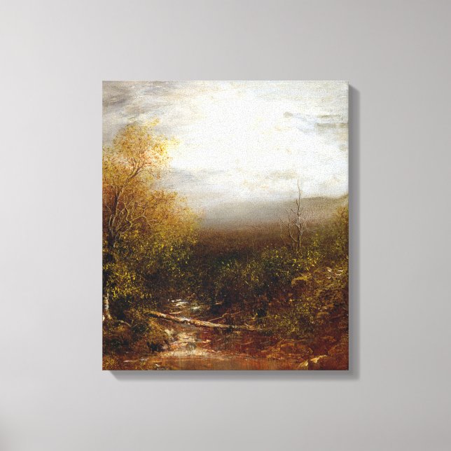 Lienzo Piscina Ralph Albert Blakelock en los Adirondacks (Anverso)