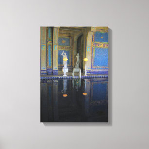 Lienzo Piscina romana en el Castillo Hearst, California