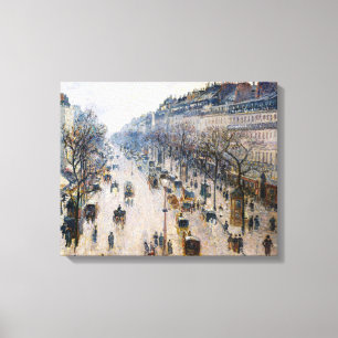 Lienzo Pissarro - Boulevard Montmartre, invierno por la m