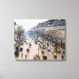 Lienzo Pissarro - Boulevard Montmartre, Mañana de Inviern