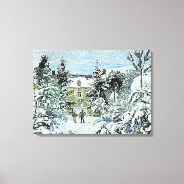 Lienzo Pissarro - Casa de Piette en Montfoucault (Anverso)