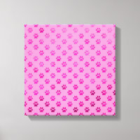 Pista de perro Imprimir "Hot Pink" Fondo rosado me