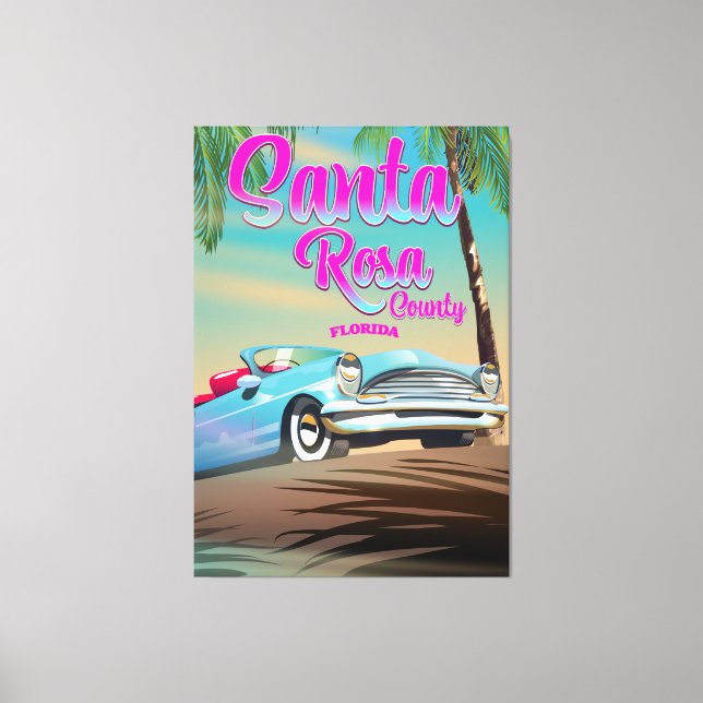 Lienzo Pistola de viajes del condado de Santa Rosa Florid (Anverso)