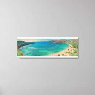Lienzo PixDezines hanauma bay 30"x7"