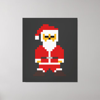 Lienzo Pixel Pose Santa Claus