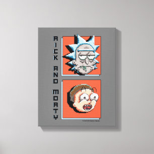 Lienzo Pixelverse Rick y Morty Panel Graphic