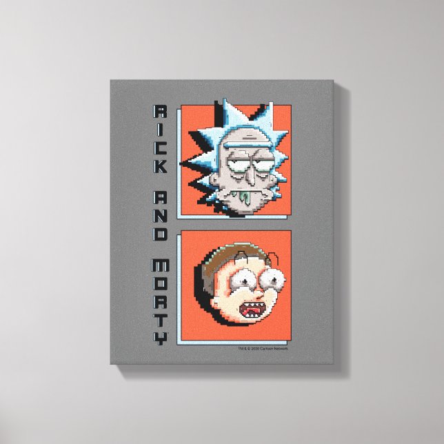 Lienzo Pixelverse Rick y Morty Panel Graphic (Anverso)