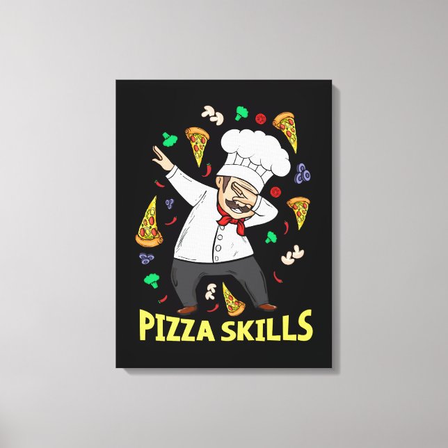 Lienzo Pizza Chef Regalo Pizza Italiana Lover Men Pizza (Anverso)