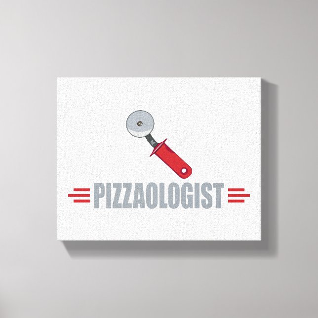 Lienzo Pizza divertida (Anverso)