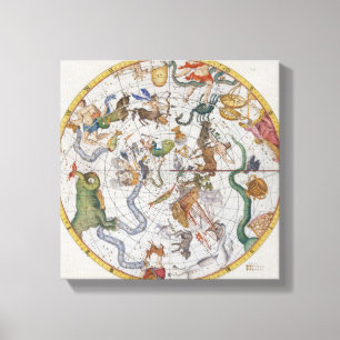Lienzo Placa 27 del "atlas Coelestis", por Juan Flamsteed