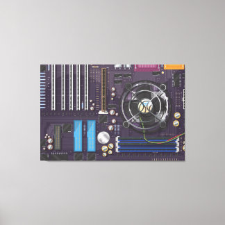 Lienzo Placa base de computadora