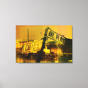 Lienzo Placa de calle