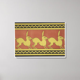 Lienzo Placa VII de "estudios en diseño", c.1874-76