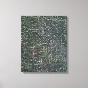 Lienzo Placa votiva con una inscripción venetic