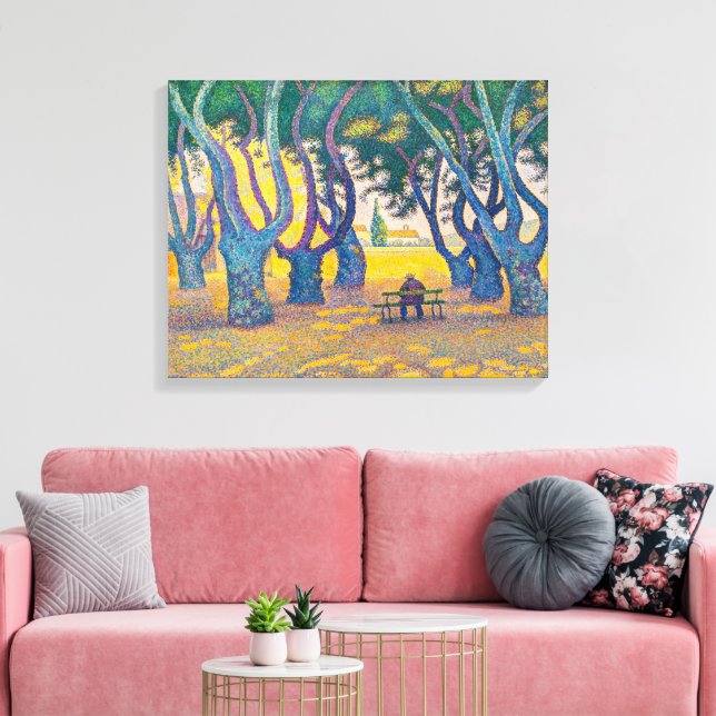 Lienzo Place des Lices, St. Tropez | Paul Signac | (Insitu (Sala de estar))