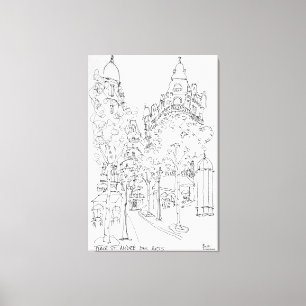 Lienzo Place St. Andre des Arts  París, Francia