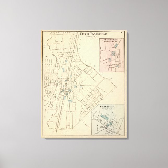 Lienzo Plainfield, NJ (Anverso)