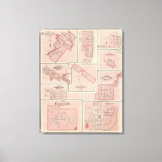 Lienzo Plan de Charlestown con Utica, Henryville