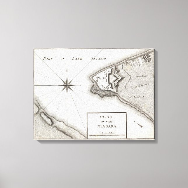Lienzo Plan de Fort Niagara (Anverso)