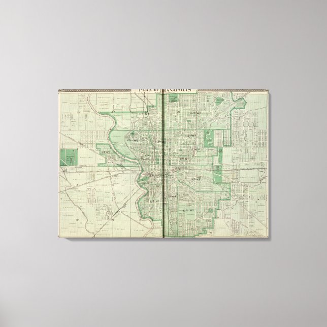 Lienzo Plan de Indianápolis (Anverso)