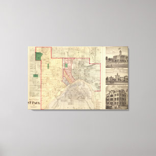 Lienzo Plan de la ciudad de San Pablo y de la vecindad