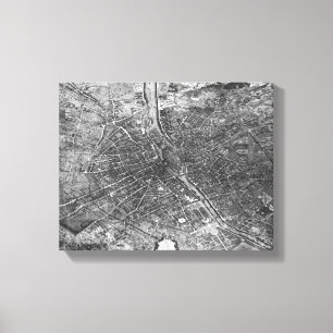 Lienzo Plan de París, conocido como el "Plan de Turgot"