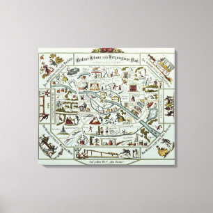 Lienzo Plan de vida y diversión de Berlín