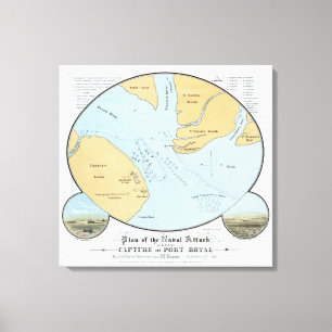 Lienzo Plan del ataque y de la captura navales del puerto