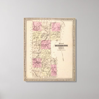 Lienzo Plan del condado de Bennington, Vermont