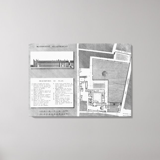 Lienzo Plan del Puerto Real Maternito (Anverso)