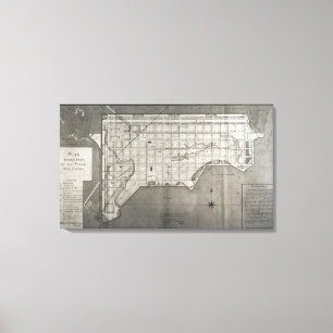 Lienzo Plan Director de la Ville des Cayes, 1789