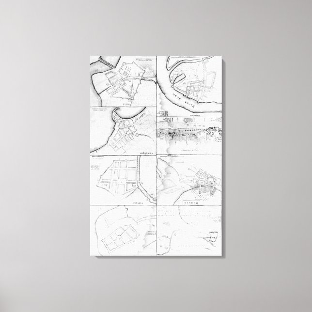 Lienzo Planes del principio Torres, Foros (Anverso)