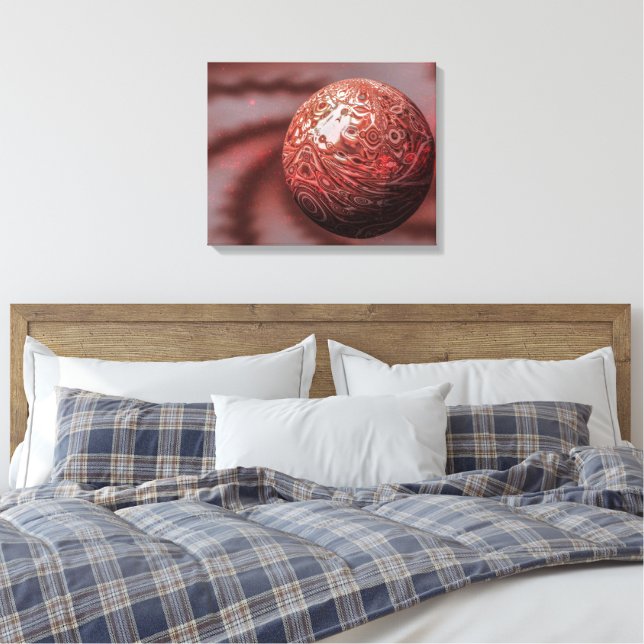Lienzo Planeta Mars. Vista exterior. (Insitu(Dormitorio))