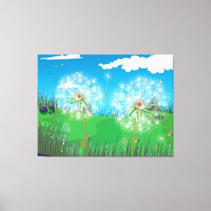 Lienzo Planta de Dandelion