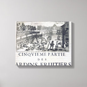 Lienzo Plantando árboles frutales, de 'Le Parfait