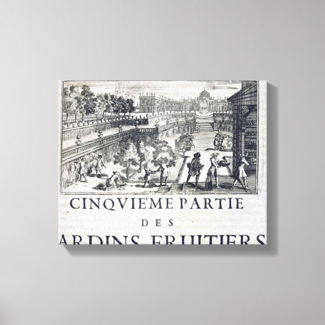 Lienzo Plantando árboles frutales, de Le Parfait Jardinie (Anverso)