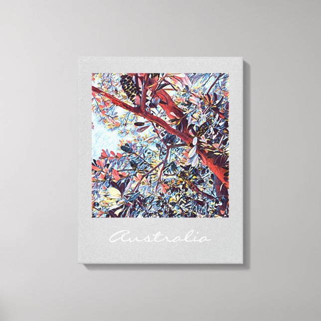 Lienzo Plantas autóctonas de Banksia (Anverso)