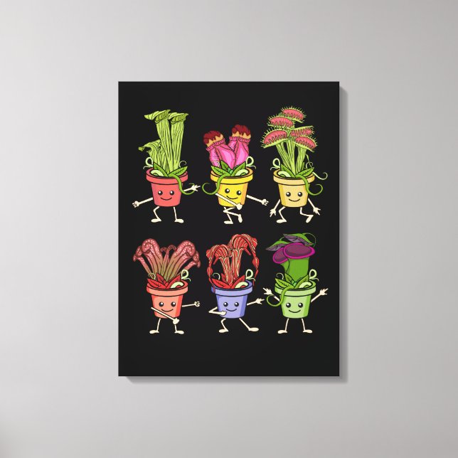 Lienzo Plantas de Carnivourus Encantan a los niños Sarrac (Anverso)