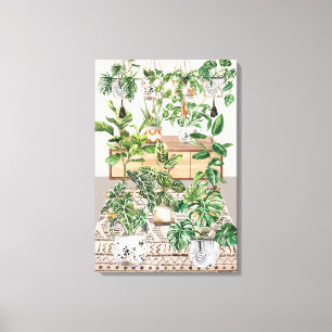 Lienzo Plantas Tropicales Acuarela