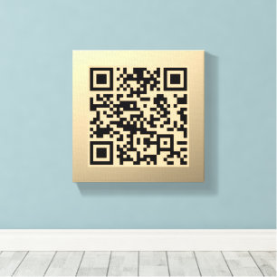 Lienzo Plantilla de código QR editable al instante Fals