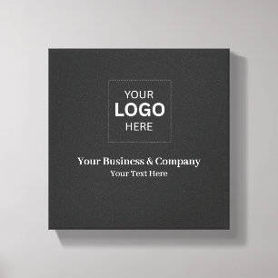 Lienzo Plantilla de logotipo de negocio personalizado