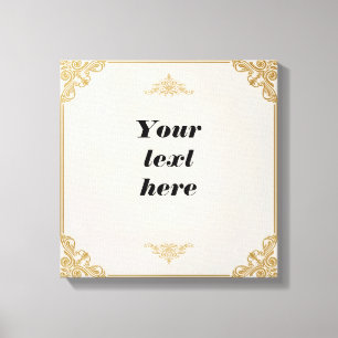 Lienzo Plantilla de personalizable Keepsake para mí perso