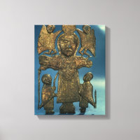 Plaque de crucifixión de San Juan, finales del sig