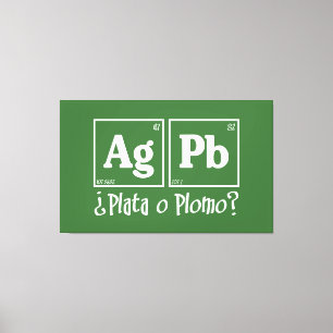 Lienzo Plata o plomo