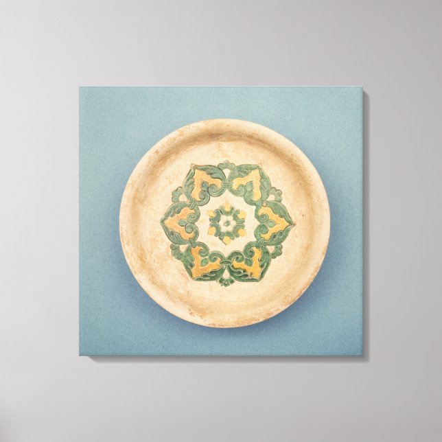 Lienzo Plato de ofrenda chino (Anverso)