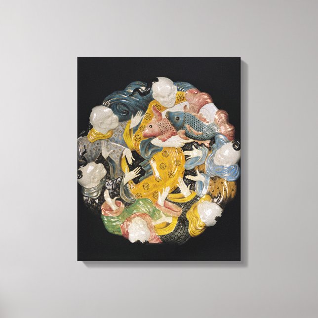 Lienzo Plato ornamental, c.1880 (Anverso)