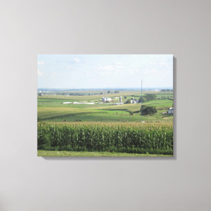 Lienzo Platteville, Wisconsin Amish Farm Scenic View