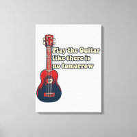 Play the guitar like there is no tomorrow. retro