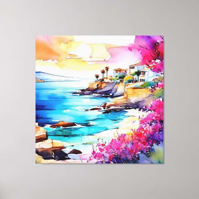 Lienzo "Playa aislada" (Anverso)